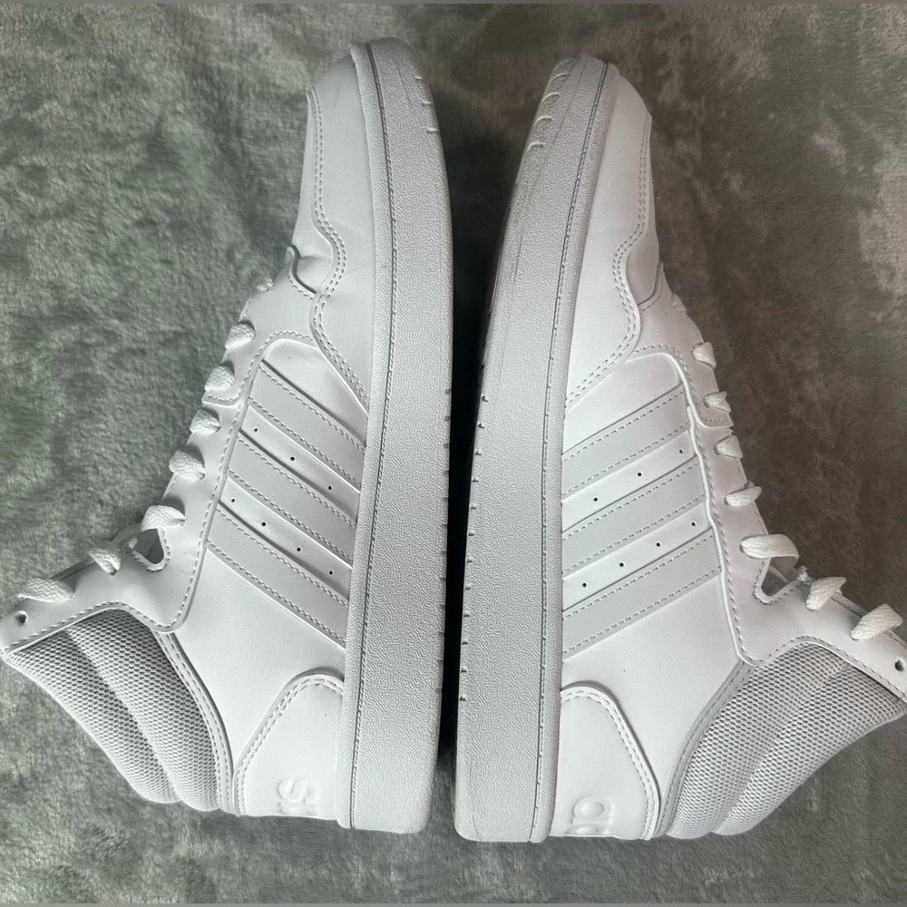 Adidas Hoops 3.0 Mid Cut Classic Shoes‎ Womens 9.5 Bright White Basketball